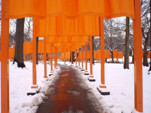 The Gates by Christo and Jeanne-Claude, Central Park, New York City, February 26, 2005